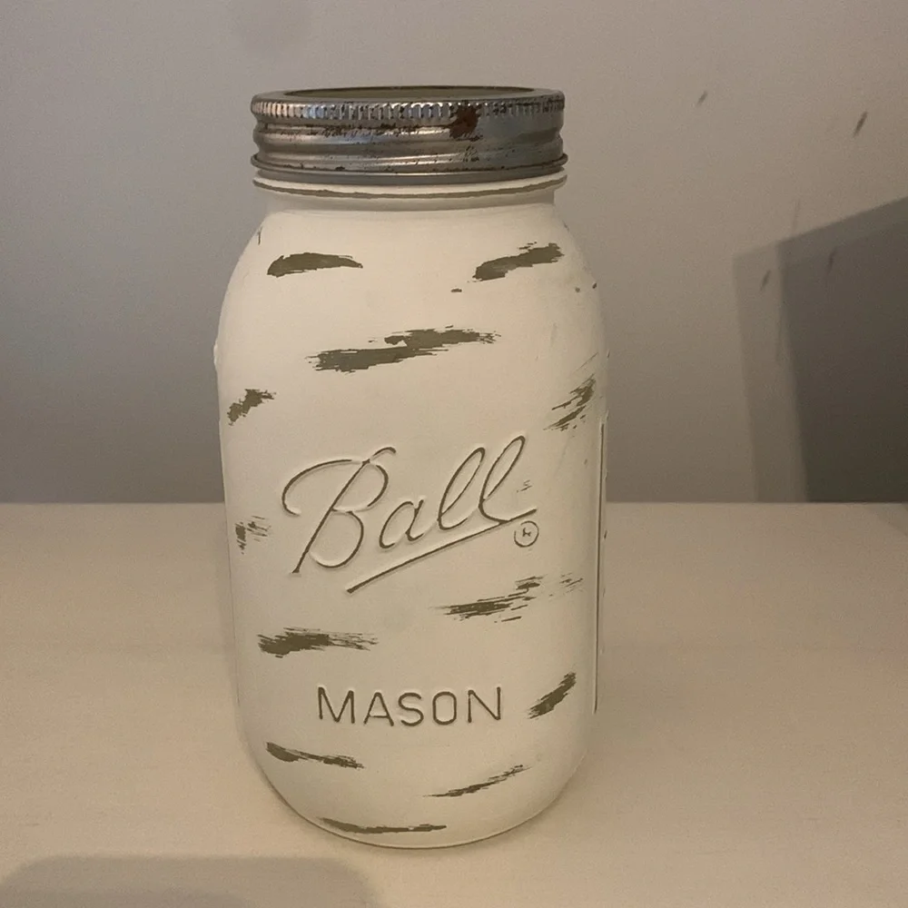 BATHROOM SET OF 3 FARMHOUSE JARS